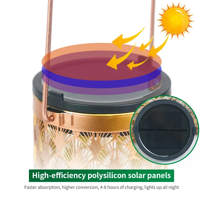 Светодиодный декоративный садовый фонарь на солнечной батарее уличная лампа для