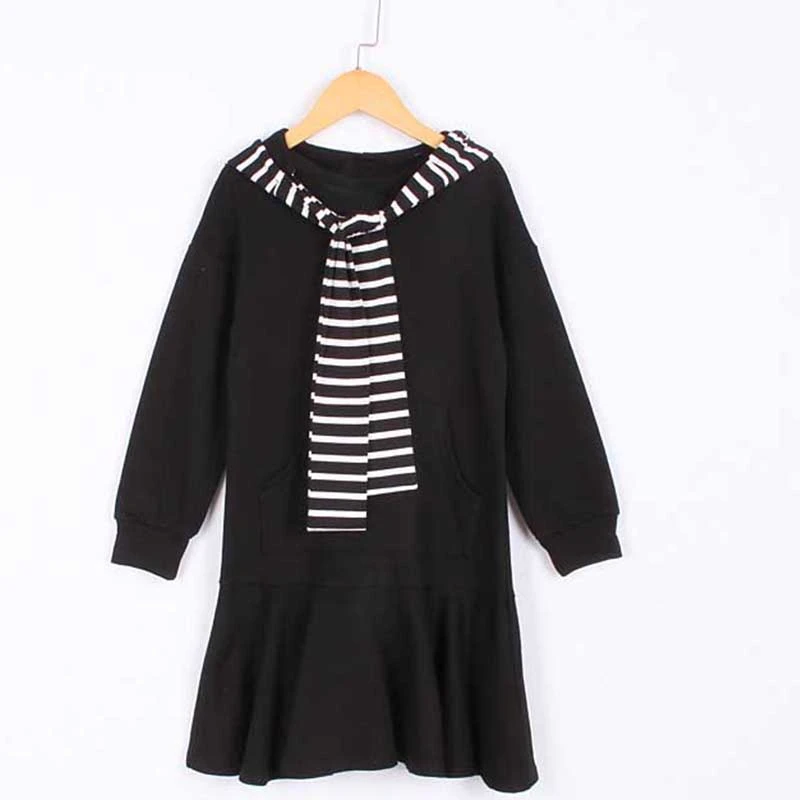 Velvet Girls Winter Dress Thick Brand Teens Kids Warm 2019 Autumn School Cotton Dresses Children Baby Princess Tops | Детская одежда и