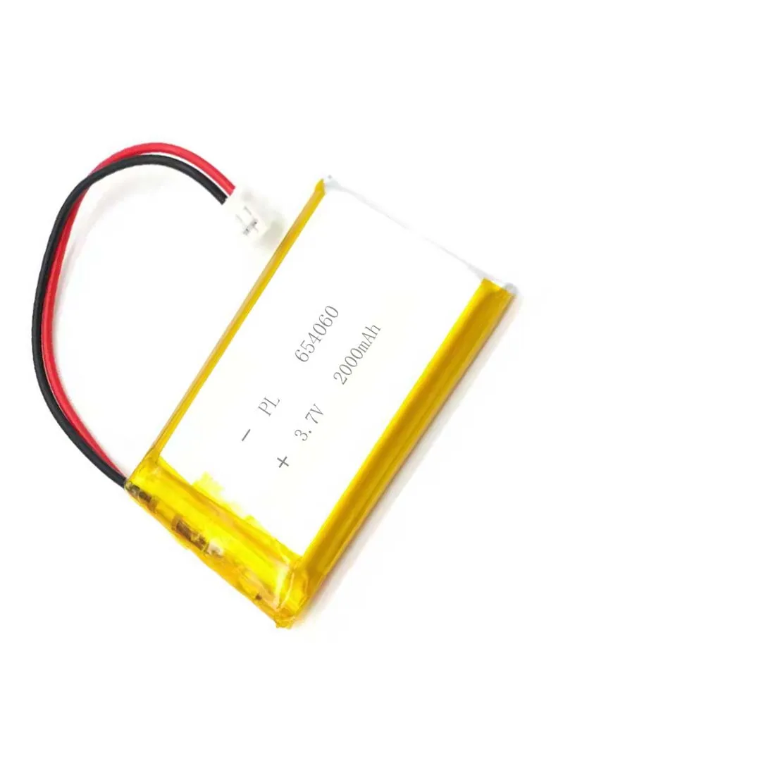 

2/5/20/200/1000/10000pcs 3.7V 2000mAh 654060 Li Lithium Polymer ion Battery with 2.0mm JST