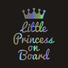 16*12,5 см Водонепроницаемая маленькая принцесса на борту Автомобильная наклейка Водонепроницаемая Наклейка Виниловая наклейка