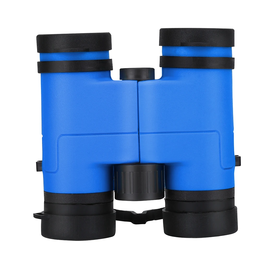 Детский бинокулярный уличный бинокль с фиксированным ремешком и резиновыми