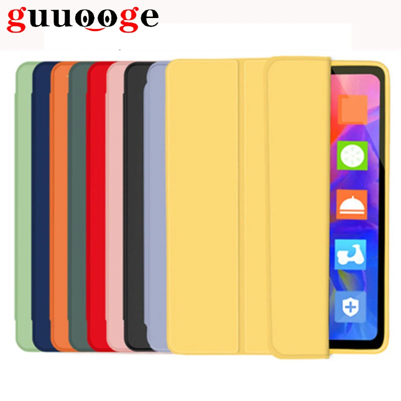 

For iPad Air 4 Case 10.9 2020 A2316 8th Generation (New IPad 10.9") Protection Case Built-in Pencil Holder Trifold Tablet Cover