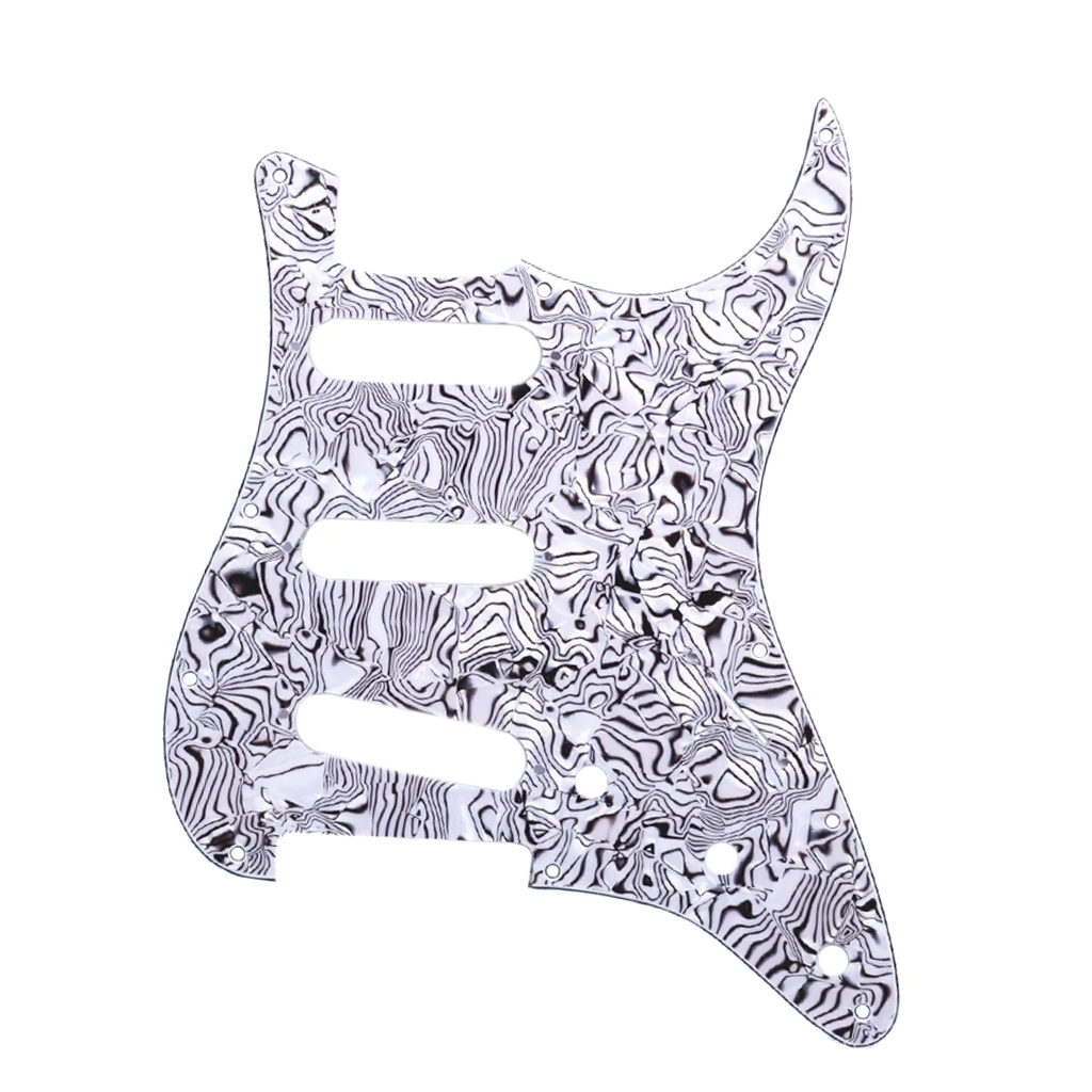 3Ply SSS Scratch Plate электрогитара Pickguard для ST SQ гитары|Детали и аксессуары гитар| |