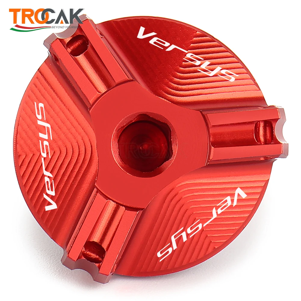 

Motorcycle CNC M20*2.5 Aluminum Engine Oil Filter Cup Plug Cover For Kawasaki Versys 650 1000 versys650 2007-2017 2016 2015 2014