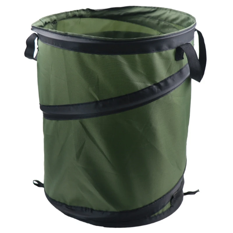 

Collapsible Container Leaf Trash Can with Handles Reusable Portable Waterproof Waste Home Outdoor Yard Gardening Bag