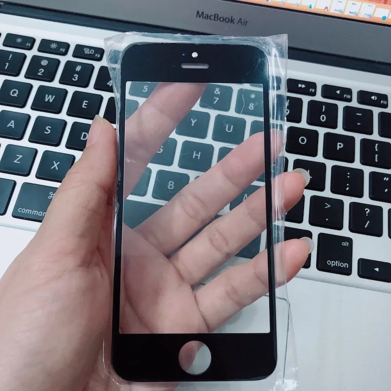 Внешнее стекло с дигитайзером на экран черный и белый цвет для Iphone 5 5G 5C