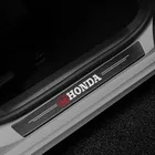4 шт., автомобильные наклейки из углеродного волокна для Honda City Odyssey CRV HRV Legend Jazz RR VTi Si
