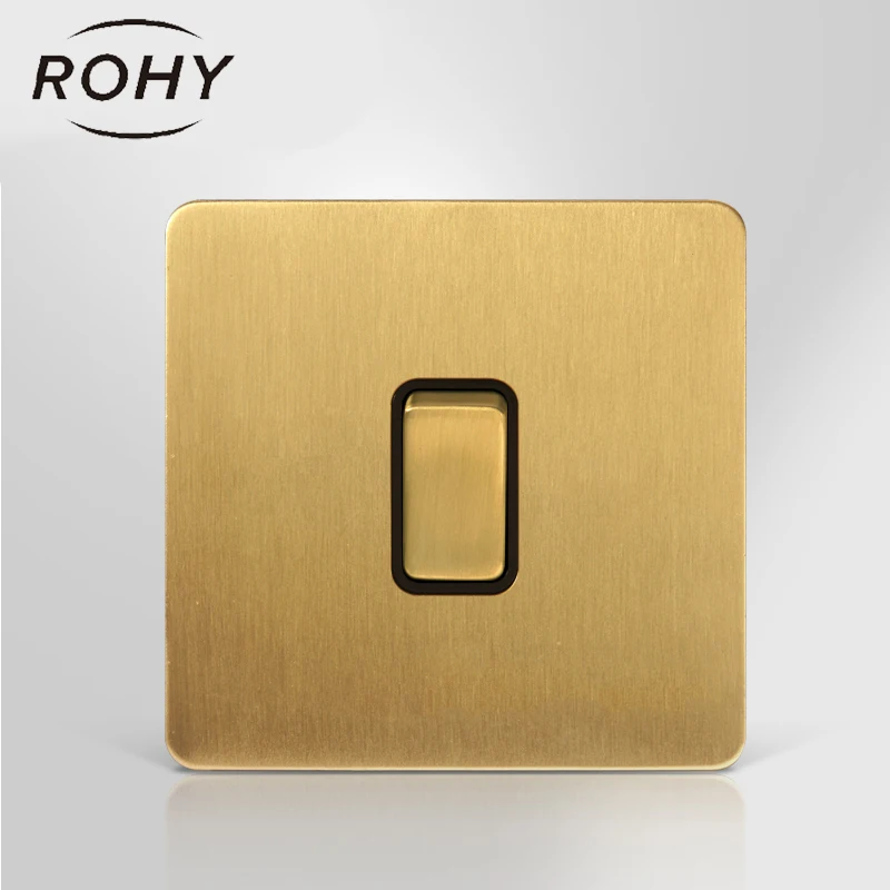 Латунный переключатель кнопочный светильник переключатели 1/2/3gang 2way настенный