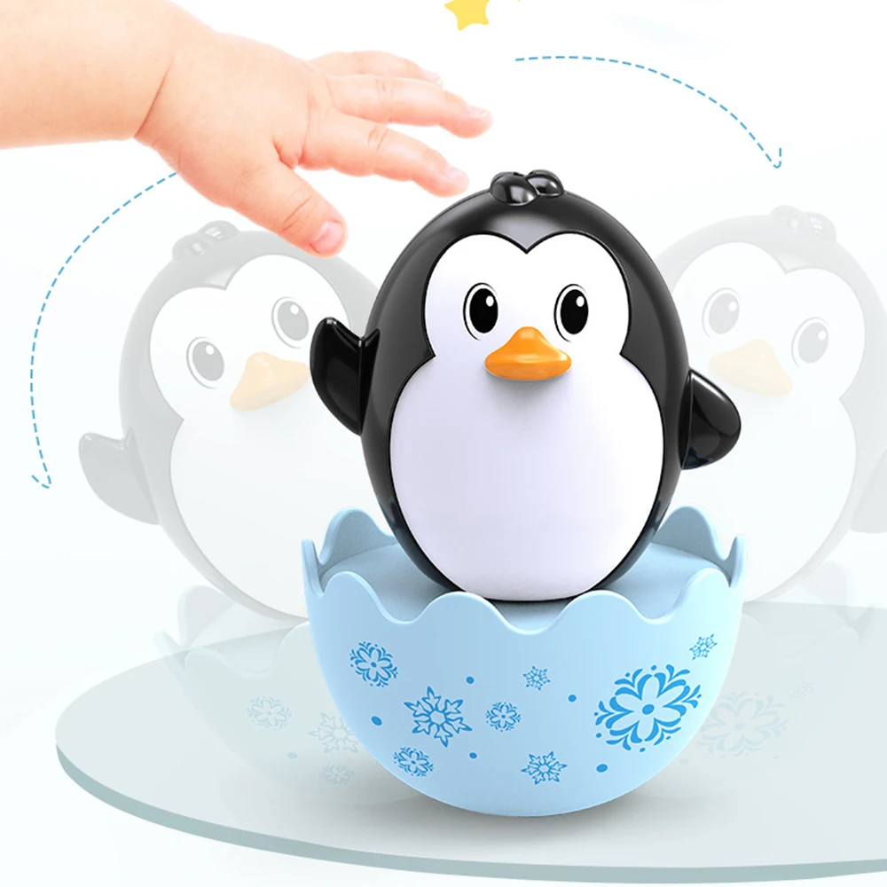 Детские погремушки игрушки милая мультяшная Веселая цыпленка пингвин колпачок