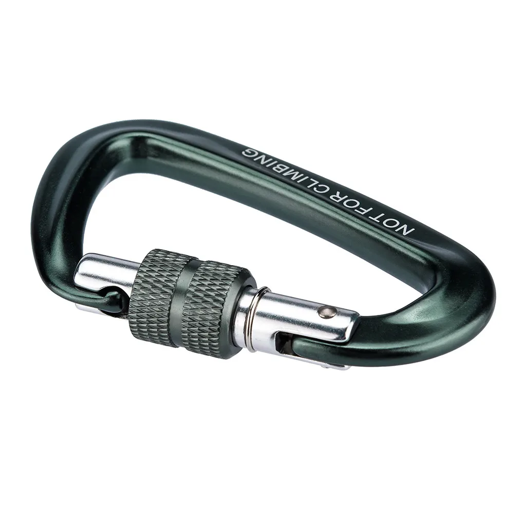 

Outdoor Climbing Backpack Hook 12KN Spring Clip Keychain Carabiner Hammock Hook Screw Buckle Keychain Multi Tools mosqueton