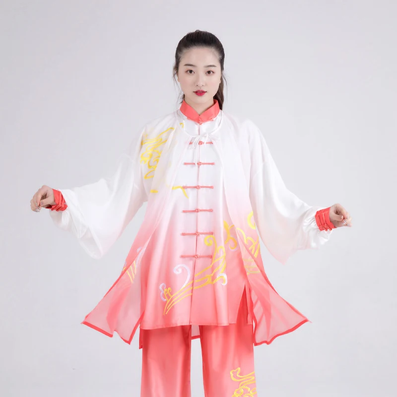 3 шт. китайская одежда Tai chi костюм для выступлений taiji wushu демонстрационная форма