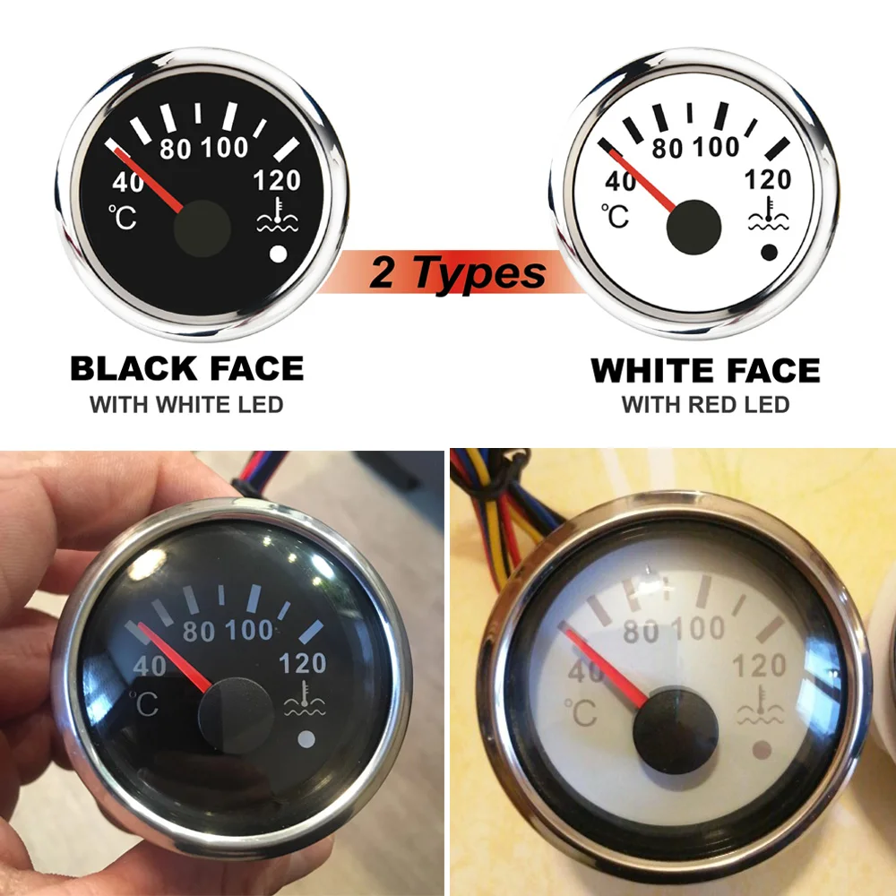 Индикатор температуры воды для автомобилей лодок мотоциклов 40 120 ℃ M16 * 1 5|Датчики