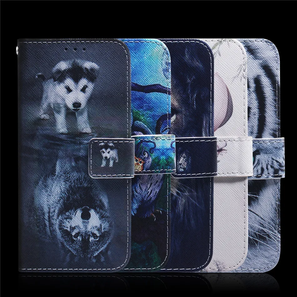 

Color painting Flap Leather Shell Cases Suitable For LG Phone V50Thinq G8Thinq Stylo5 K50 Q60 W10 K40S Phone Case For LG