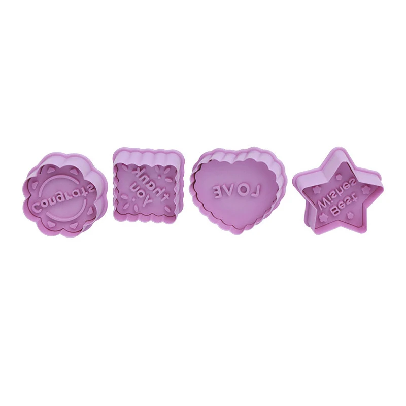 

2 Pcs Cartoon Cute PP Mold Set for Cookie Making Decorating Fondant Cake Tool BV789