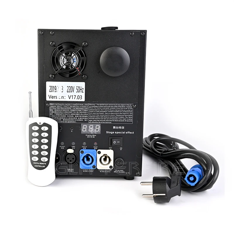 600 Вт DMX контроль сцены титановый сплав холодный Искрящийся фонтан свадьба машина