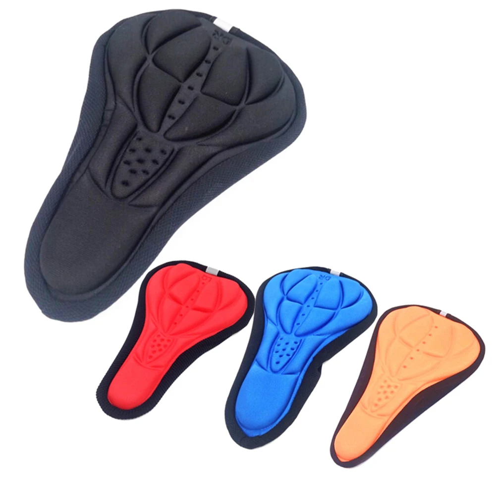 

28x16cm Black Bicycle Saddle 3D Soft Cycling Seat Cover MTB Mountain Bike Thickene Sponge Pad Outdoor Breathable Cushion