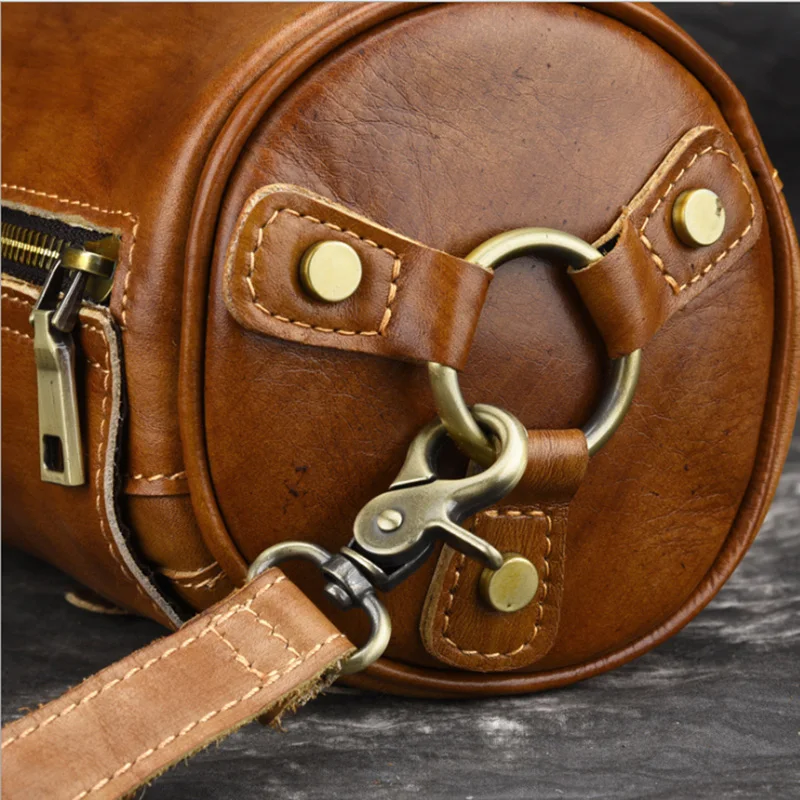 

Korean Fashion Vintage Shoulder Bag Solid Small Leather Bags Female Cross Body Personality Casual Cylinder Bags MINI Pillow Bag