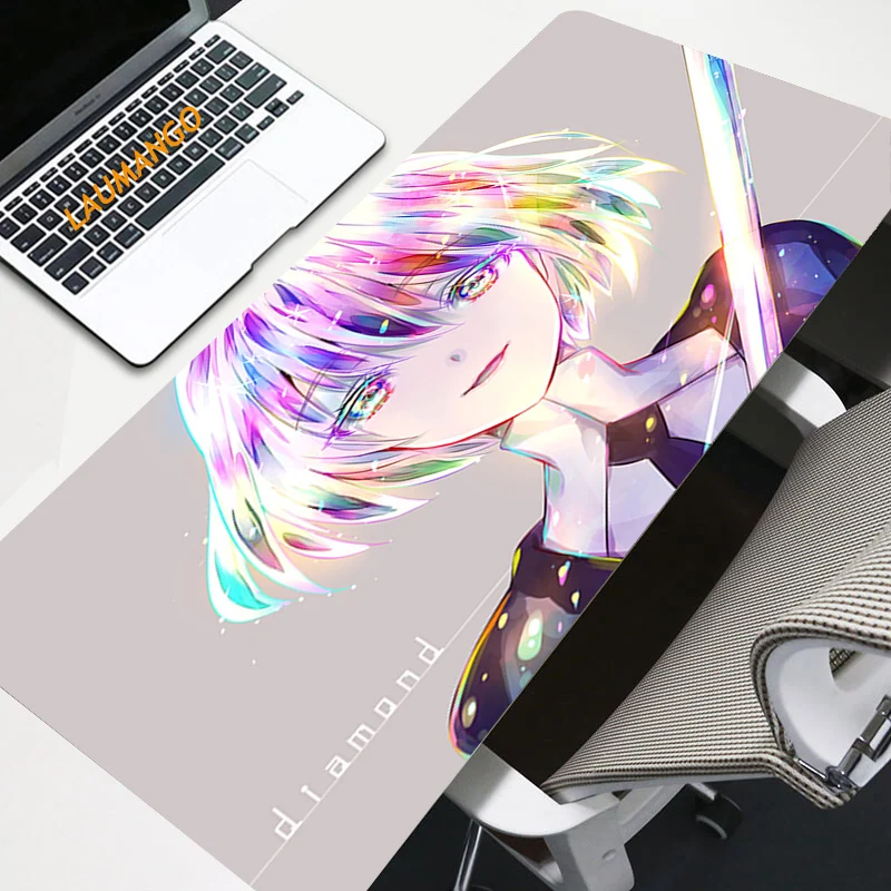 

Houseki No Kuni Mouse Pad Large Anime Mat Gaming Keyboard Mousepad Gaming Custom Cute Mouse Pad for Office Computer carpet