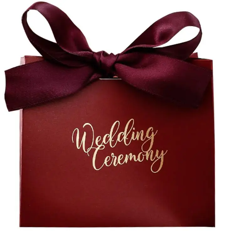 10 шт. ленты для свадебного украшения подарочные коробки для конфет вечерние упаковочные коробки коробочки