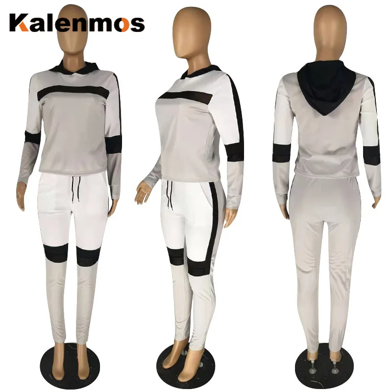 Женский спортивный костюм комплект из 2 предметов осень хит продаж спортивная