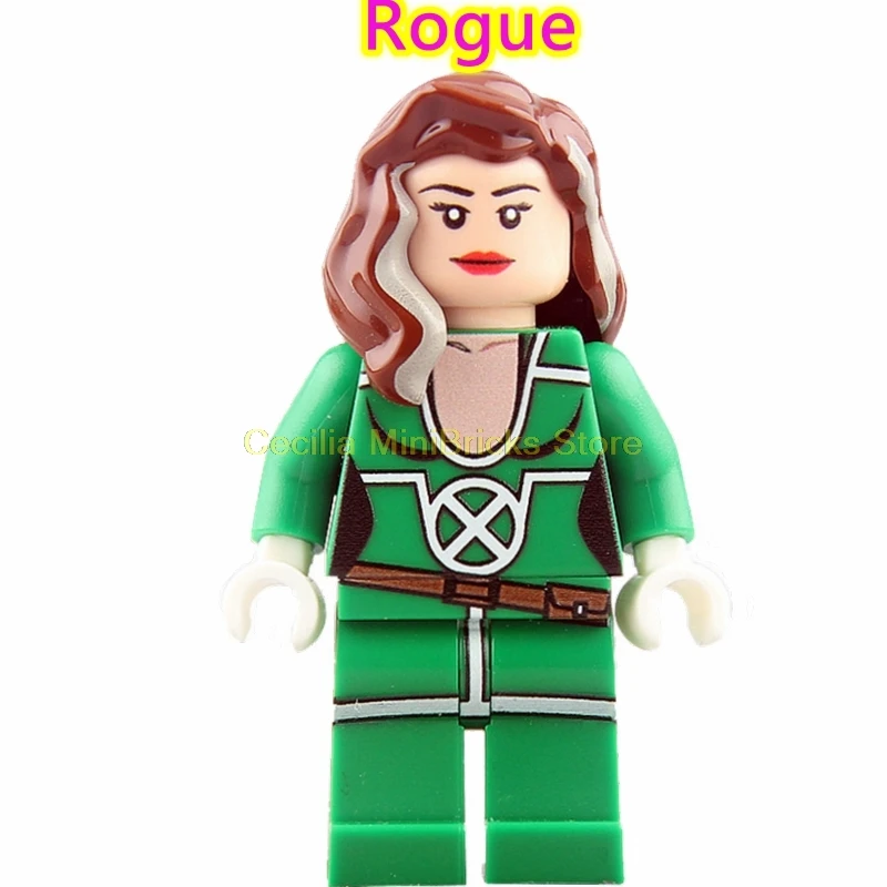 Rogue X-men Марвел Росомаха Жан Грей проф X Магнето Apocalypse Rogue Thanos строительные блоки игрушки для детей - Цвет: Rogue
