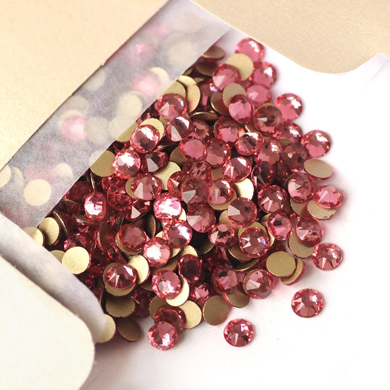 

8 big 8 small Rose Top Quality Non Hotfix Crystal AB Nail Art Rhinestones Flatback for Nail DIY Decoration