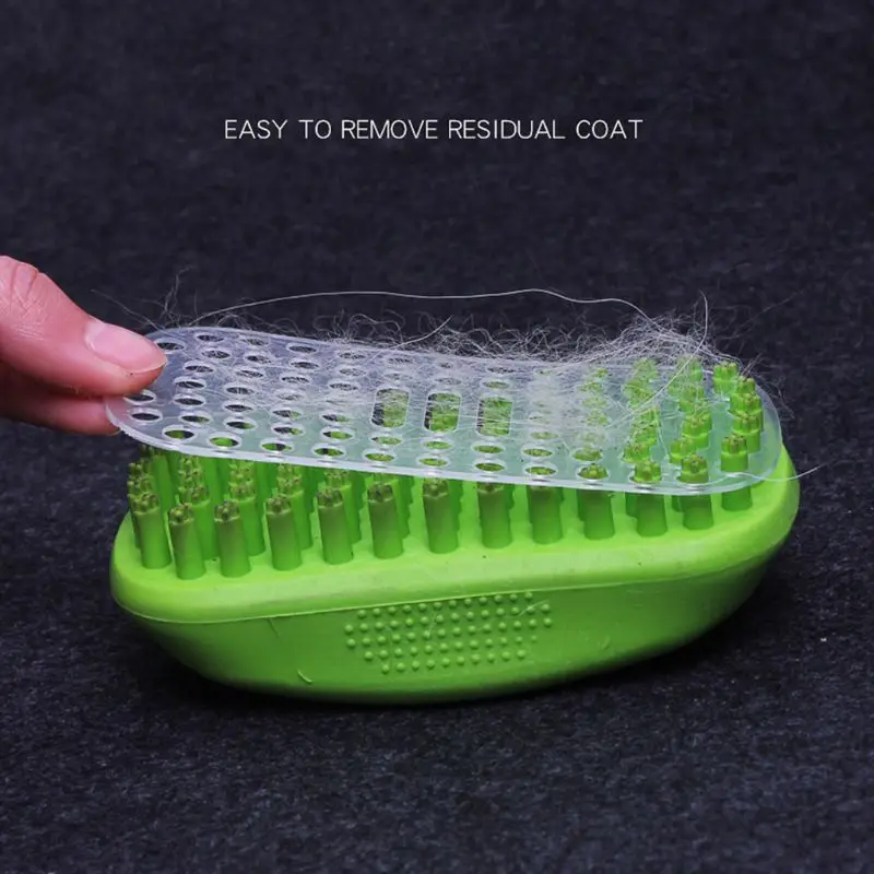 

Pet Bath Massage Brush Comb Grooming Tool with Soft Rubber Bristles for Dog Cat