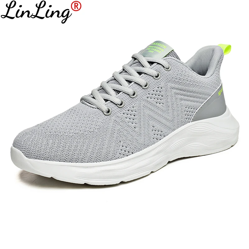 

2021 New Shoes Men Breathable Air Mesh Sneakers Plus Size 46 Men Casual Walking Shoes Lace Up Tenis Fashion Zapatillas Hombre