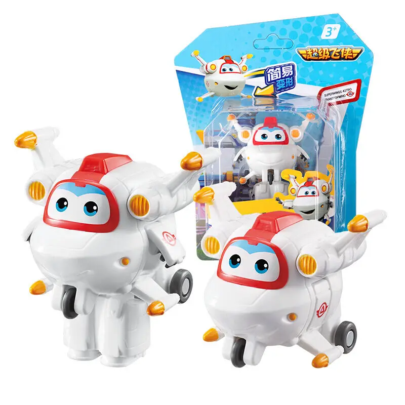 With Box Astro Новейший мини Супер Крылья деформация мини самолет ABS робот игрушка фигурки супер крыло ZOEY/совок Трансформационные игрушки - Цвет: With Box Astro