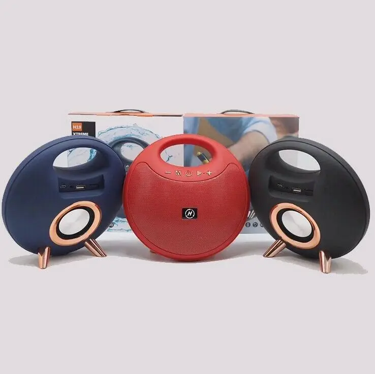 Горячие Портативный беспроводной Bluetooth динамик стерео сабвуфер TF USB AUX FM Boombox