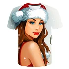 Красивая женская футболка с 3d принтом, рождественские футболки, сексуальные футболки, забавные футболки с 3d принтом, косплей, костюм для пары, вечеринки, 2020