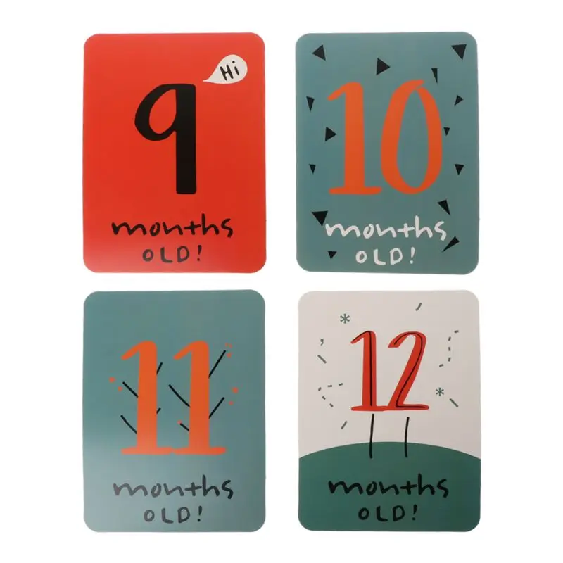 

20Pcs/Set For Memory Baby Pregnant Women Monthly Photograph Sticker Fun Month 1-12 Milestone Cards C5AF