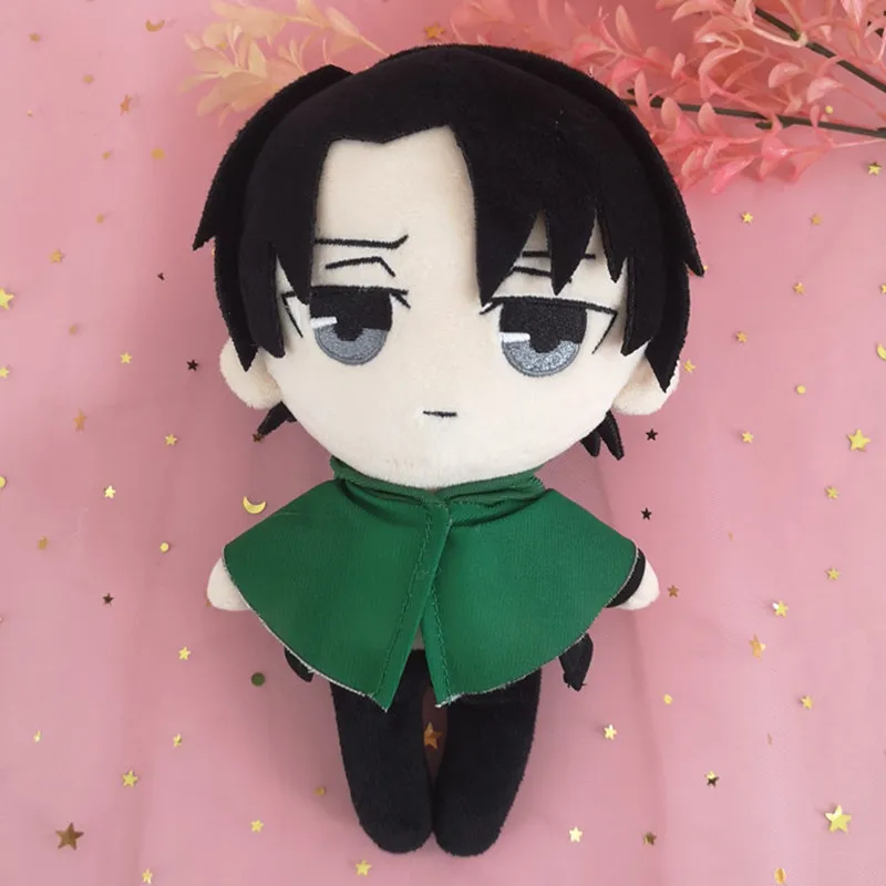 20 см аниме атака на Титанов Леви Акерман плюшевые игрушки мягкие куклы для детей