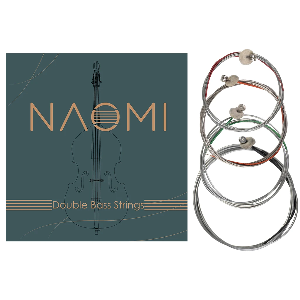 NAOMI 4 шт./компл. вертикальные басовые струны двойные 4/4 3/4 1/2 1/4 размеры G D A & E|Детали