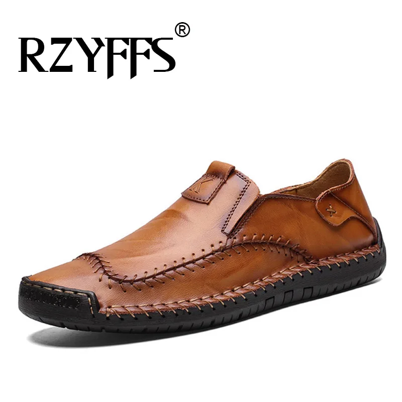 

Men Flats Moccasins Shoes Comfortable Men Casual Shoes Loafers Men Shoes Quality Split Leather Shoes Big Size 38-48 A52-15