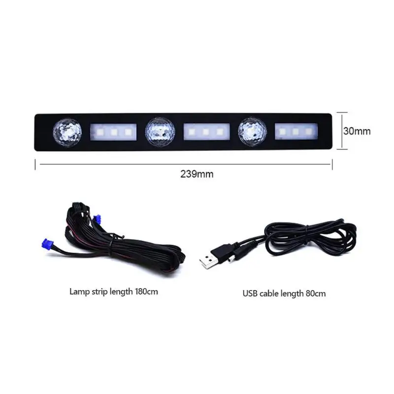 Автомобильная светодиодсветодиодный подсветка с питанием от USB декоративная для