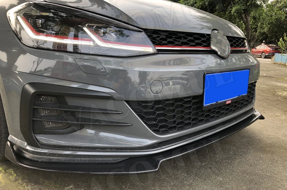 Карбоновое волокно передний бампер спойлер для VW Volkswagen MK7.5 Golf 7,5 GTI FRP голова подбородок Лопата протектор