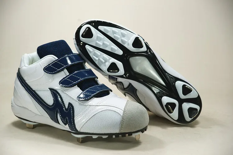 

Men`s professional pitcher steel spikes baseball Softball shoes nubuck toecap breathable training fixed spikes baseball sneakers