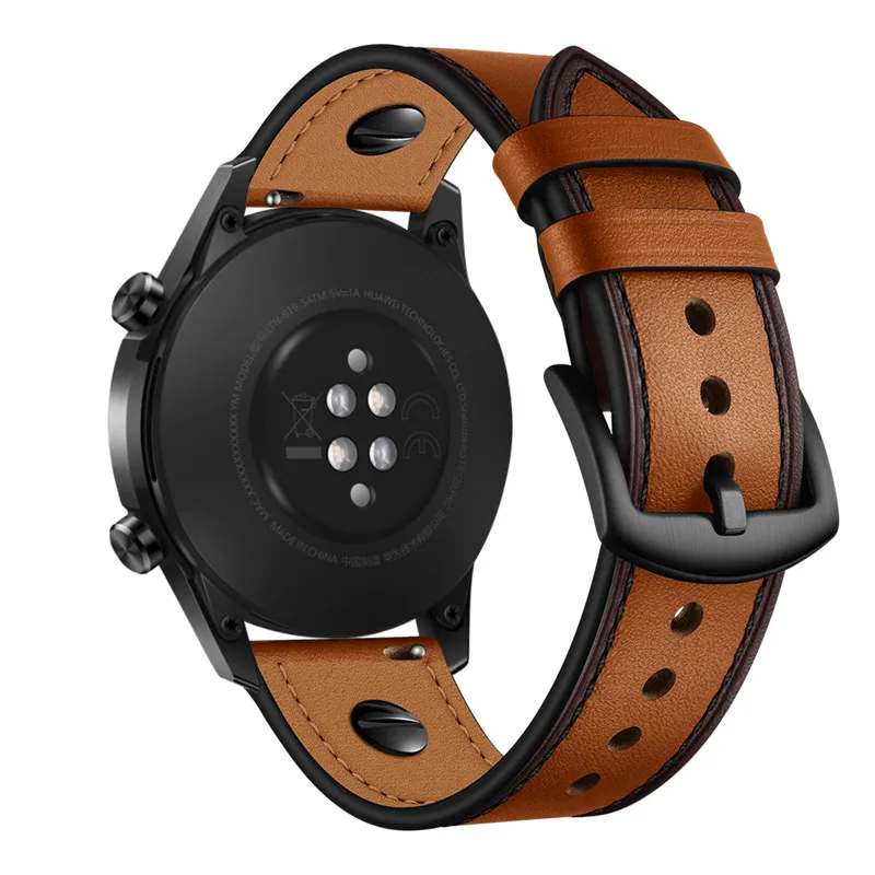 Смарт часы Huami Amazfit GTR 47 мм для xiaomi amazfit stratos 2 2s кожаный ремешок 22 спортивный