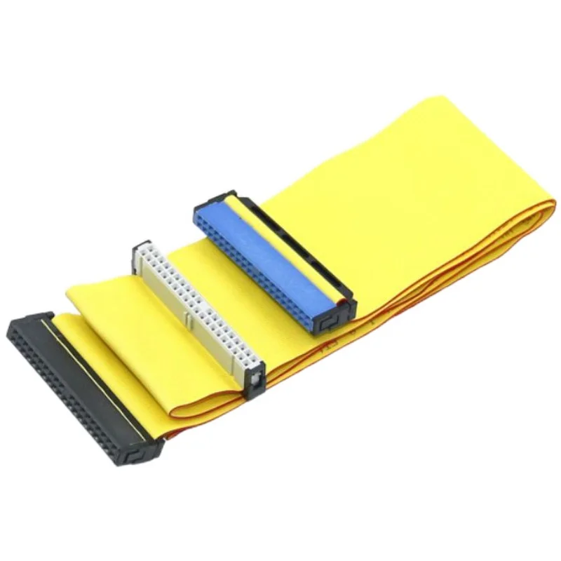 

40cm ATA 66 IDC IDE 40 Pin Flat Ribbon Cable w/ 3 Connectors For HDD CD-ROM
