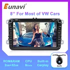 Автомобильный DVD-проигрыватель Eunavi DSP 2 Din на платформе Android, GPS-радио, для VW GOLF 5, 6, Passat B6, B7, CC, Polo, Touran, T5, Skoda Octavia, Tiguan, Amarok