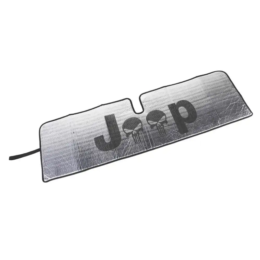 with logo Для Jeep Wrangler JK JKU Sports Sahara автомобильное переднее окно анти УФ-лучи протектор лобовое стекло Солнцезащитный козырек Солнцезащитный чехол Аксессуары - Цвет: with logo