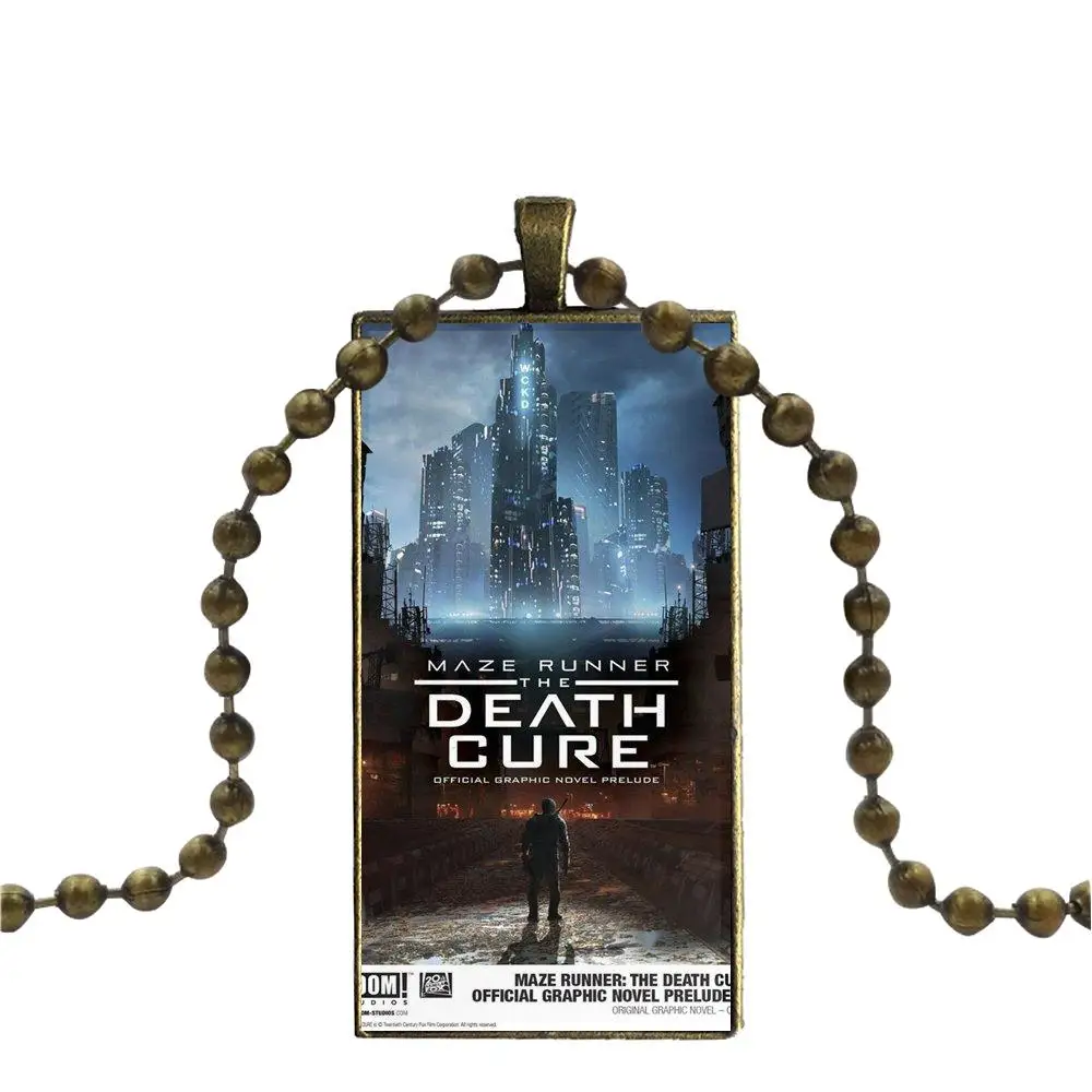 Стеклянная подвеска с изображением галактики ожерелье для женщин бронзовое