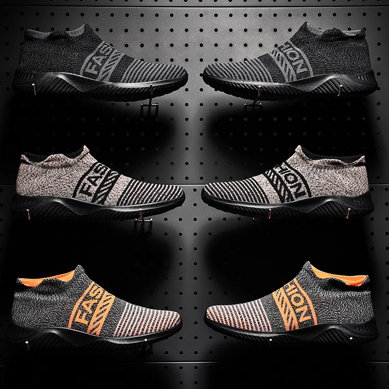 

Fly Woven Mesh Loafers Luxury Casual Men Shoes Breathable Autumn Winter Outdoor Mens Loafer Shoe Male Designer Sneakers *196