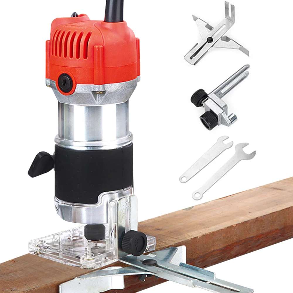 220V/110V Woodworking Electric Trimmer 30000rpm Wood Milling Engraving Slotting Trimming Machine Router | Инструменты