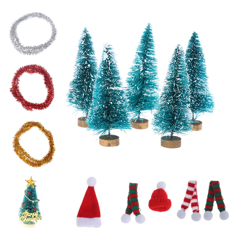 1/12 рождественская шапка с деревянными санями + шарф елка венок гирлянда подарок