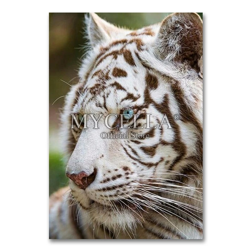 

Алмазная 5D Вышивка с изображением тигра, живопись «сделай сам», вышивка крестиком, полноразмерная мозаика, домашний декор