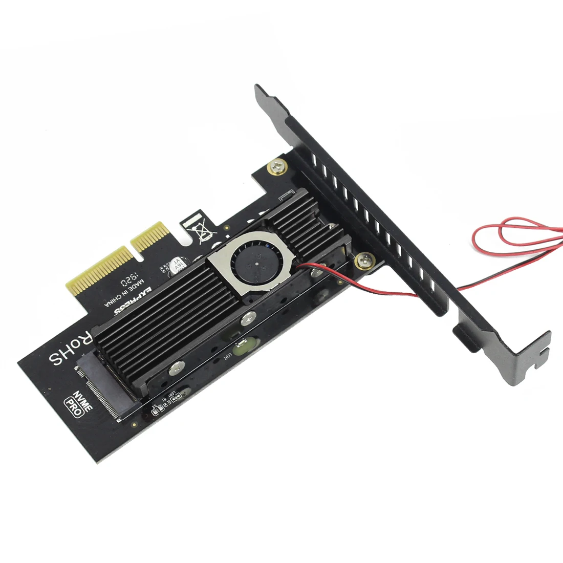JEYI SK4 M.2 для NVMe SSD к PCI E X4 адаптерной карте M Key + Cool Warship 2280SSD вентилятор Радиатор Combo