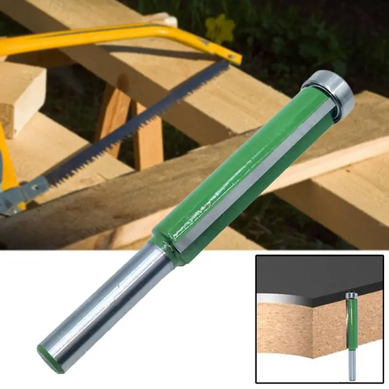 

8mm Shank Router Bit Flush with Bearing For Wood Template Drill Milling Cutter Tool