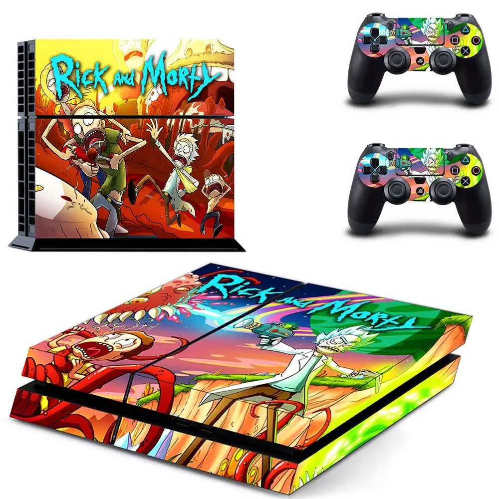 Стикер s Rick and Morty наклейка для PS4 PS 4 Play station наклейки виниловые Pegatinas консоли playstation